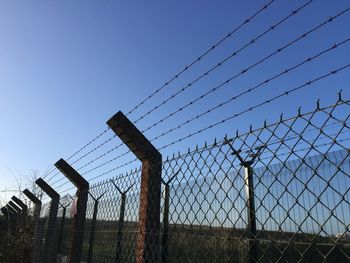Fence against sky