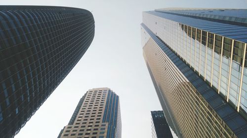 Low angle view of skyscrapers