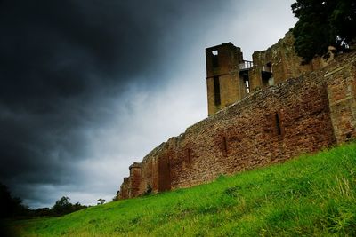 Old ruins against cloudy sky