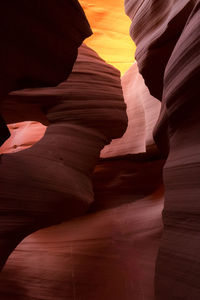 Rock formations at canyon