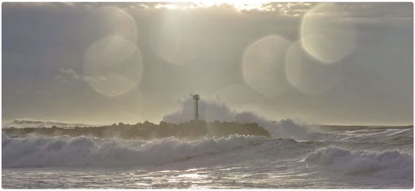 Scenic view of sea against sky