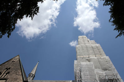 Low angle view of building against sky