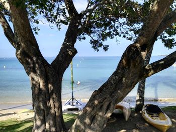 Scenic view of sea against sky