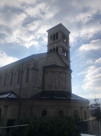 Low angle view of historic building against sky