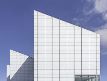 Low angle view of modern building against sky