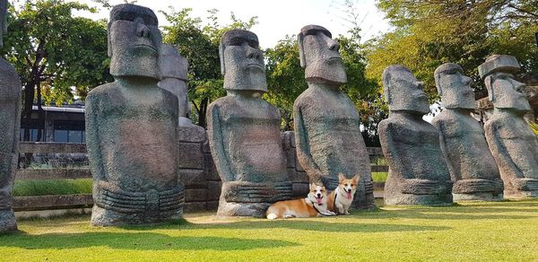 Statue in park