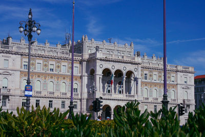 View of building against cloudy sky