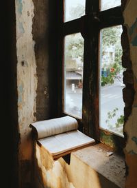 Interior of abandoned house