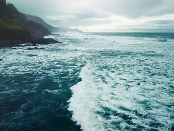 Scenic view of sea against sky