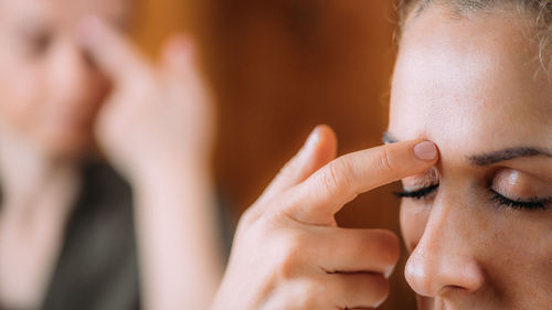 Eft or emotional freedom finger tapping technique for balancing of gall bladder meridian