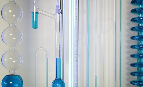 Close-up of blue lights