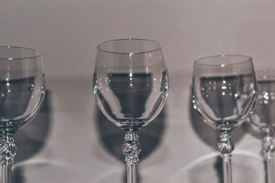 Close-up of wine glass on table