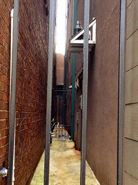 Narrow alley in city