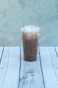 Close-up of coffee on table