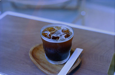 Close-up of drink on table