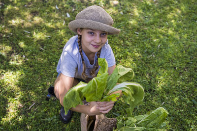 Portrait of a smiling young man wearing hat