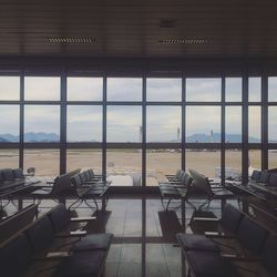 View of empty chairs