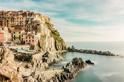 Panoramic view of sea against sky