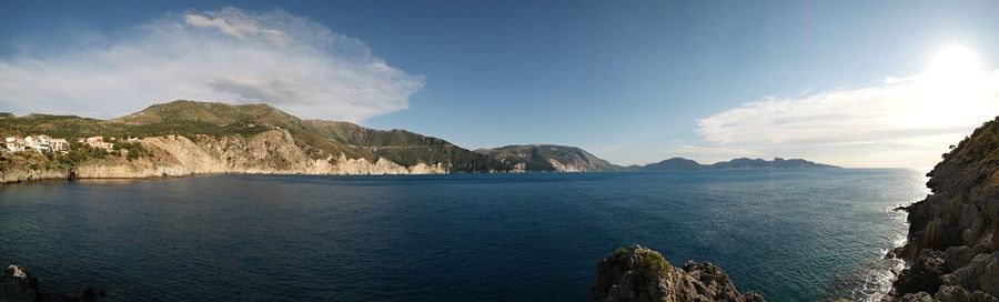 Panoramic view of sea against sky