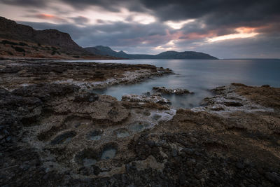 Coastal landscape near goudouras village in southern crete.