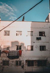 Low angle view of buildings against sky
