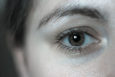 Extreme close up of human eye