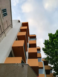 Low angle view of building against sky