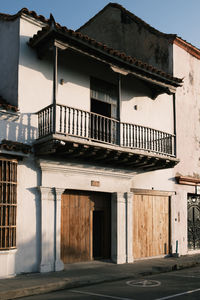 Exterior of abandoned house