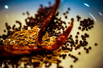 Close-up of coffee beans