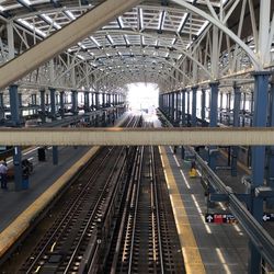 Railroad station platform