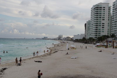 Group of people on beach