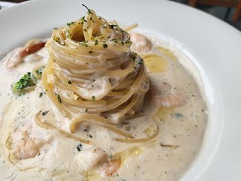 Close-up of food in plate