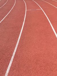 Full frame shot of track and field