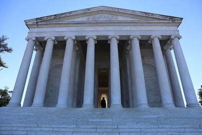 Low angle view of historical building against sky