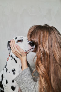 Woman with dog