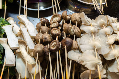 Close-up of onions for sale in market