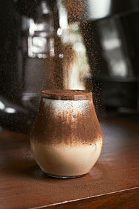 Close-up of drink on table