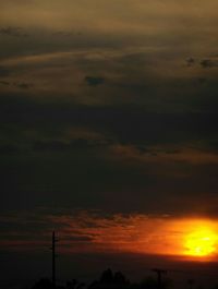 Scenic view of sky during sunset