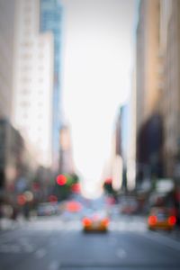 Traffic on city street