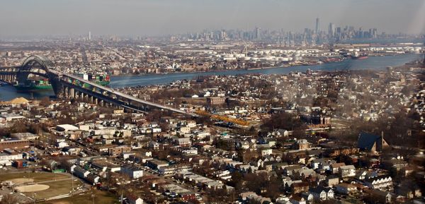 Aerial view of city