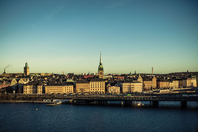 View of city at waterfront