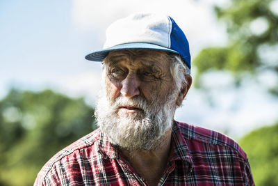 Portrait of senior farmer