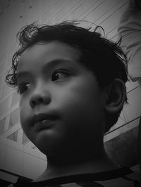 Portrait of cute girl looking away