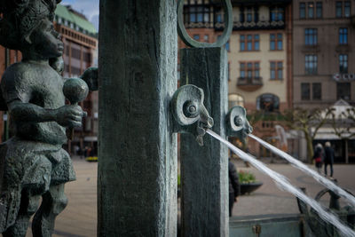 Close-up of statue