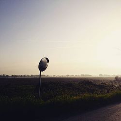 Scenic view of landscape against clear sky