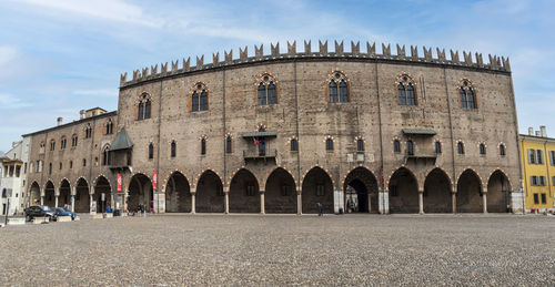 Low angle view of historical building