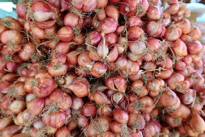 Full frame shot of carrots for sale in market