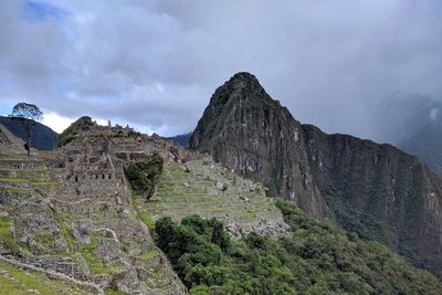 Scenic view of mountain against sky