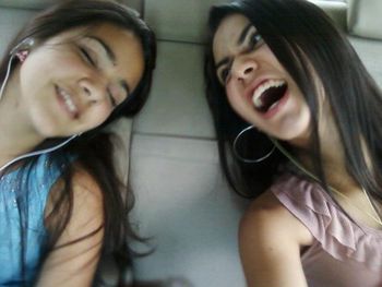 Close-up portrait of a smiling young woman