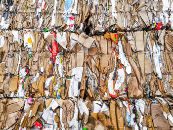 Full frame shot of multi colored lights hanging at market stall